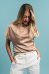 SILKY SATIN TOP